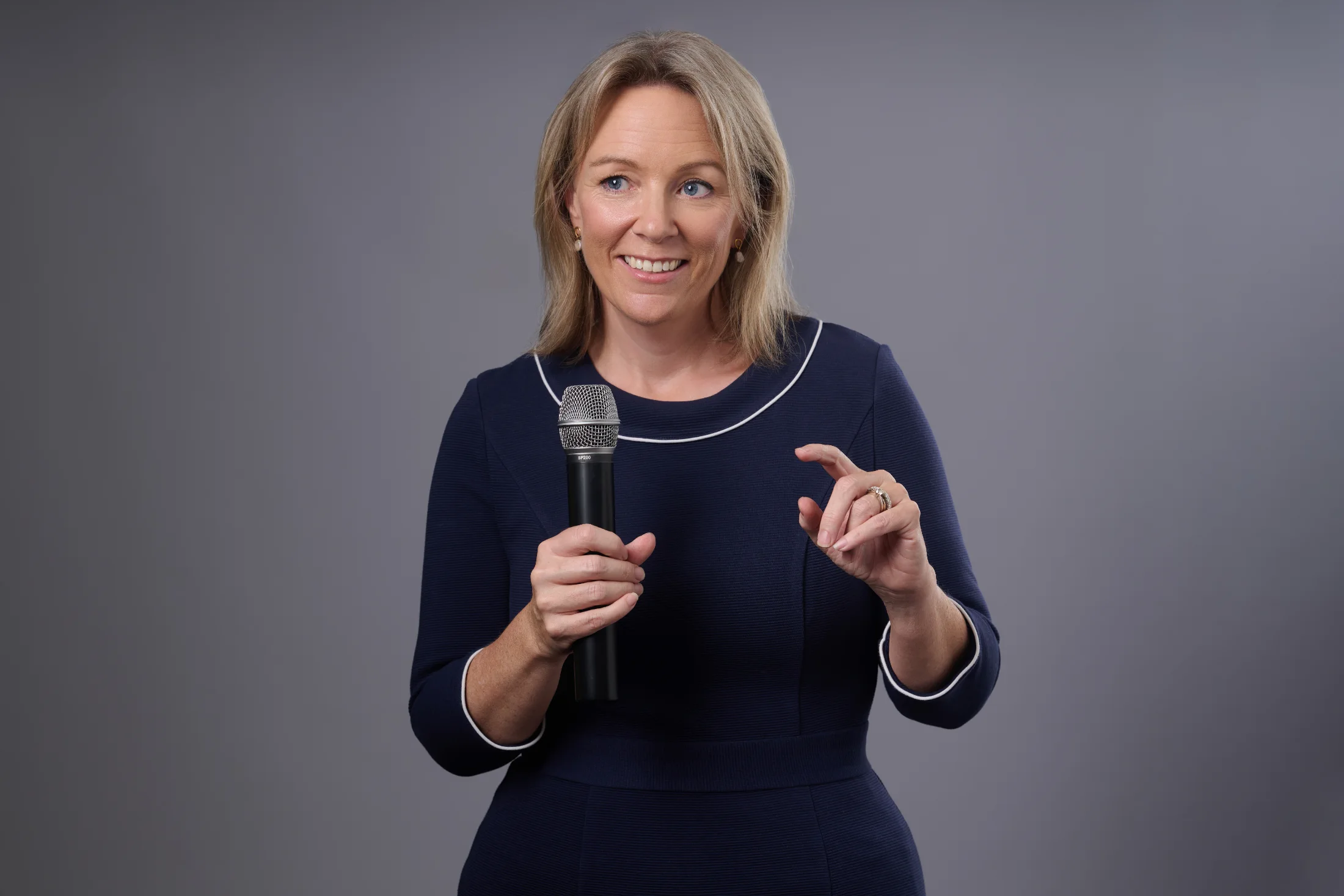 Holly speaking
